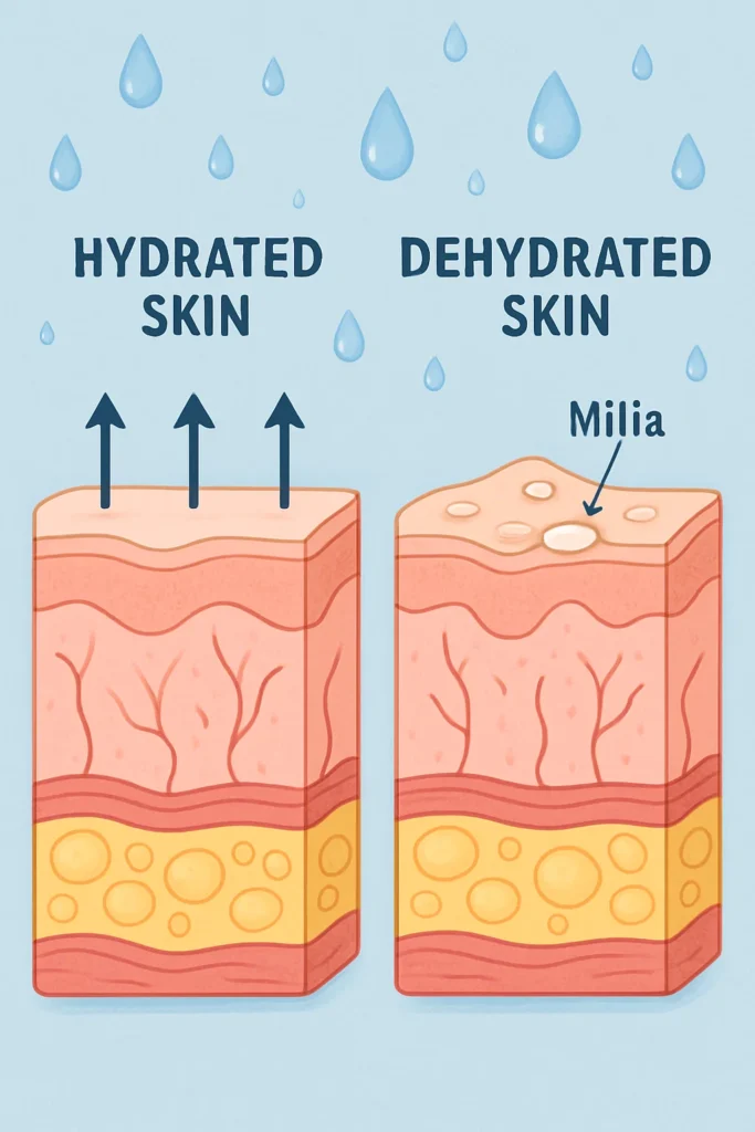 The importance of hydration and milia production Taunton