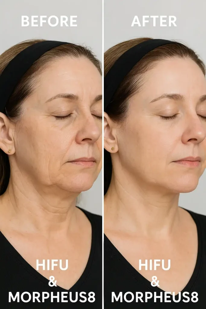 HIFU & Morpheus8 treatment results Taunton - book in today!