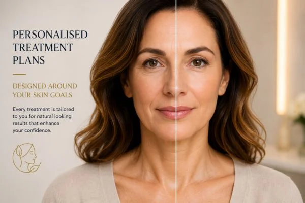 Before and after results of Collagen Lift Therapy Taunton